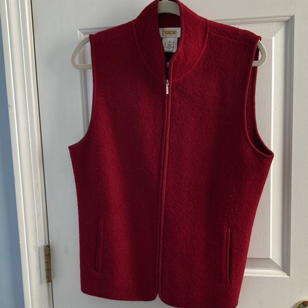 Talbots Cherry Red Knit Vest